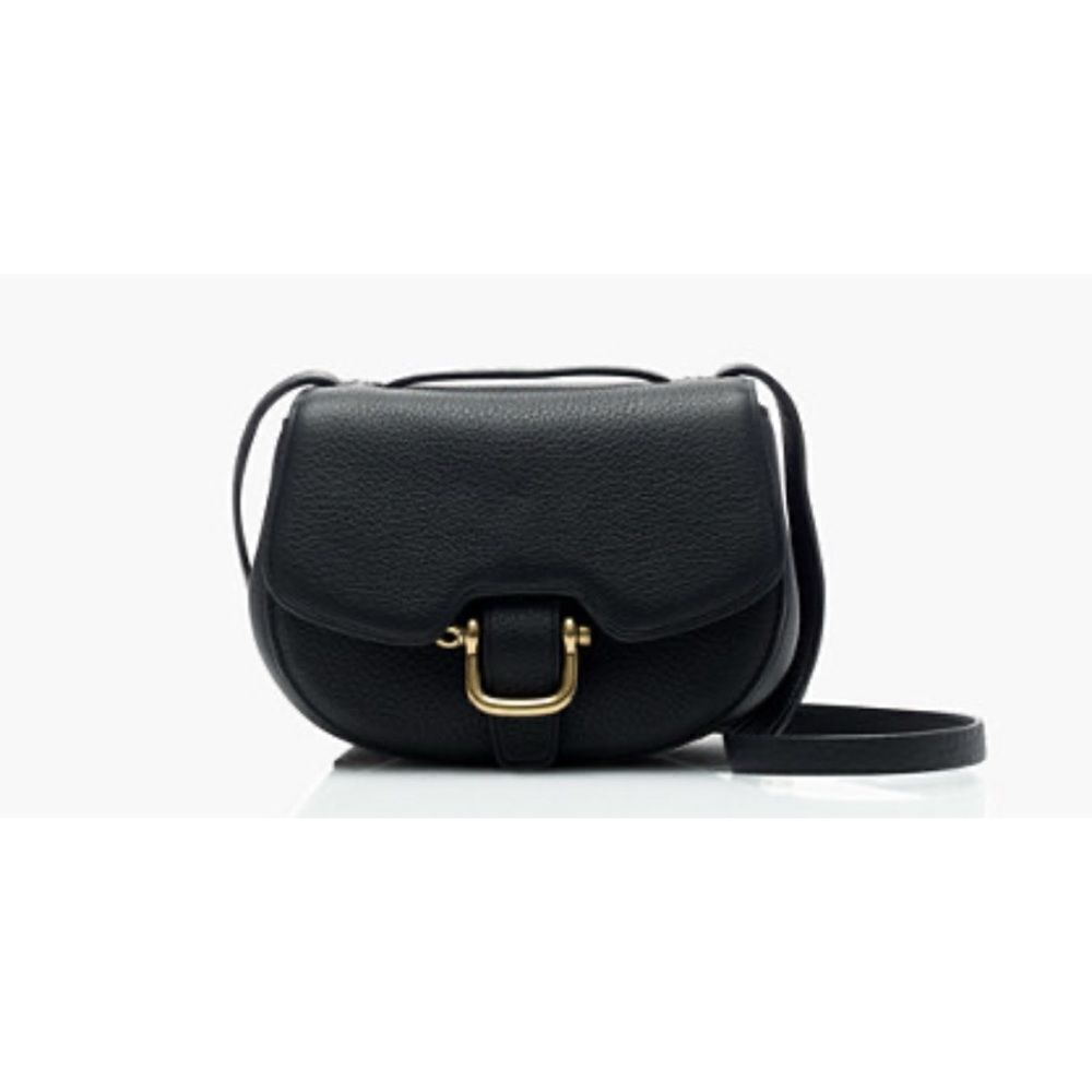 J.Crew Mini Rider bag in Italian leather in Black